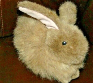 Ty Bunny Rabbit Nibbles Realistic Plush Brown 8" Made in Korea 1993 - Picture 1 of 3