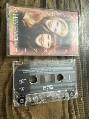Hey Santa! Wendy & Carnie Wilson  Vintage Cassette Tape 1993 Holiday Christmas - Image 1 of 4