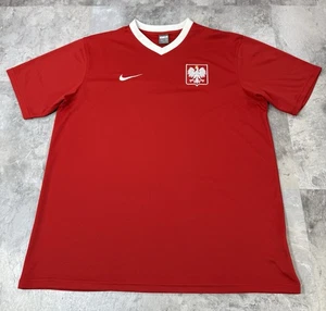 Nike POLSKA 2008-10 NIKE Polonia Visitante Fútbol ROJO Camiseta Camiseta Hombre Talla XL - Imagen 1 de 6