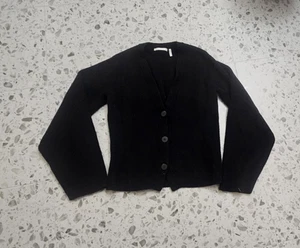 Helmut Lang Maglione Cardigan Nero Donna M - Foto 1 di 11