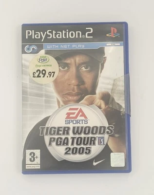 Tiger Woods PGA Tour 2005 PlayStation 2 PAL With Manual Disc 8/10 Box 7/10 - Image 1 of 4