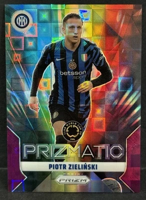 2025 Prizm FIFA Club World Cup Piotr Zielinski Prizmatic Purple Pandora /49 - Image 1 of 4