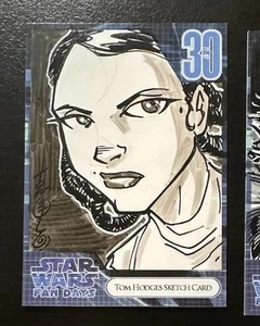 Star Wars Fan Days 2007 30th Anniversary Rare Tom Hodges Sketch Card Artist - Picture 1 of 2