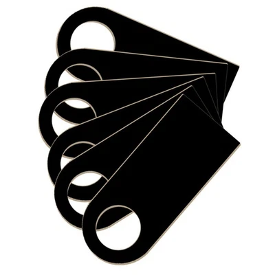  6 Pcs Mini Chalkboard Tags Small Message Sign Oval Blackboard Wooden - Image 1 of 4