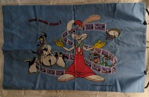Vintage 80s Who Framed Roger Rabbit Twin pillow case double sided pillowcase (A) - Picture 1 of 6