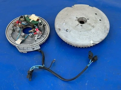 1974-1976 Evinrude Johnson 9.9hp 15hp Ignition Stator Plate Coil Flywheel Points - Image 1 of 4