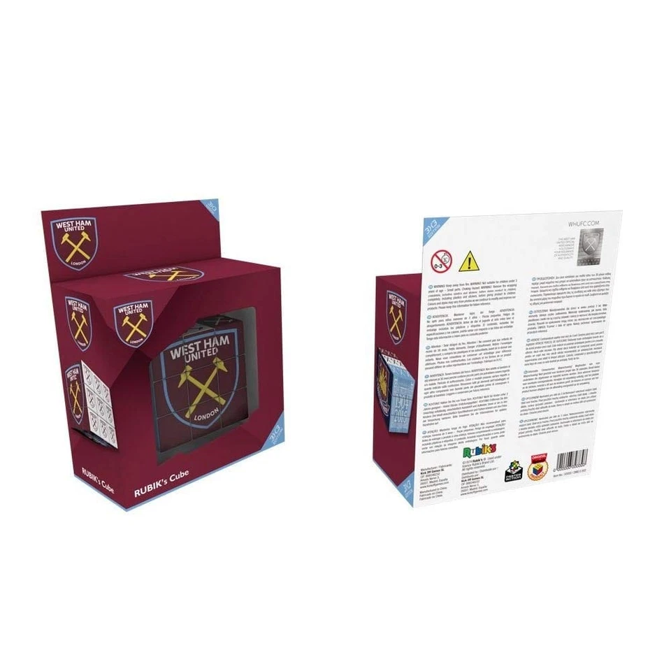 Paul Lamond West Ham United Football Club Rubik's Cube, burgundy - Image 1 of 1