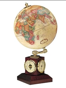 9" Weather Watch Globe. Replogle Desktop Contoured, Swivels. Baro Thermo & Hygro - Picture 1 of 13