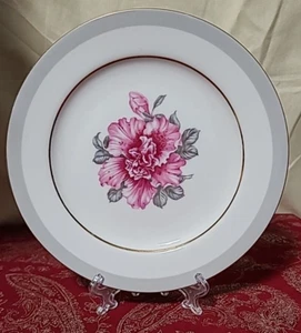 Vintage Rose Floral Lunch Salad Dessert Plates Son7 Sone Occupied Japan 7.75"D - Picture 1 of 3