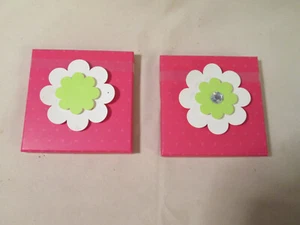 Lote de 2 cajas porta tarjetas regalo rosa niña - Imagen 1 de 4