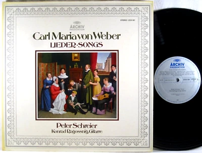 ARCHIV 1978 von Weber SCHREIER Lieder RAGOSSNIG 2533 381 NM- - Image 1 of 4