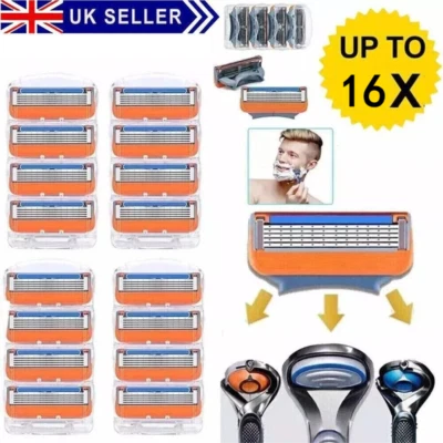 16x For Gillette Fusion 5 Power Razor Blades Cartridges Brand New Upgrade Sealed