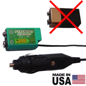 9 Volt Battery Eliminator - 12-24 Volts DC Power Source - Picture 1 of 4