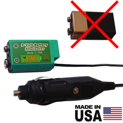 9 Volt Battery Eliminator - 12-24 Volts DC Power Source - Image 1 of 4