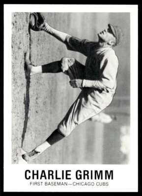 1977 TCMA Galasso Glossy Greats Charlie Grimm Chicago Cubs #115 - Image 1 of 2