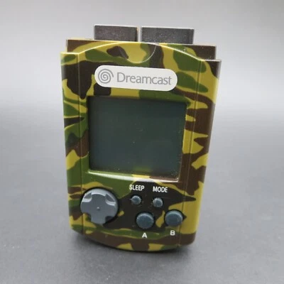Dreamcast VMU Camouflage Visual Memory Unit Camo HKT 7000 OEM Japanese - Image 1 of 4