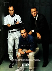 GOT MILK? AD 2000 JOE TORRE, JEFF FISHER & PAT RILEY ~ MAJOR LEAGUE BASEBALL - Picture 1 of 1