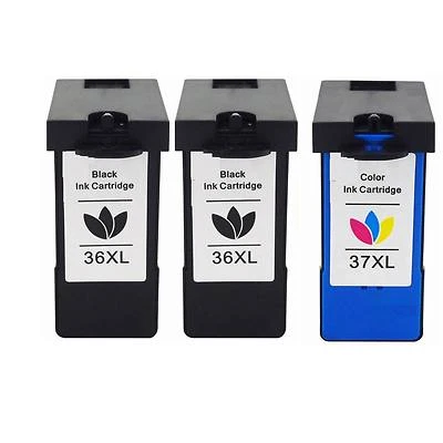 3PK 36XL 37XL Ink Cartridge Inkjet Set For Lexmark 36 37 X5650es Z2420 LM36 LM37 - Image 1 of 3
