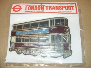 London Transport Silhouette Plaques 1980 - As Photo's - Picture 1 of 2