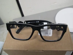 Versace VE3368U GB1 55/17 Black Pillow Men's Eyeglasses - NWT - Picture 1 of 9