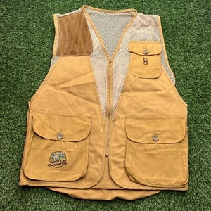 Bob Allen Shooting Vest Mens Medium M Tan Hunting Shoulder Pad Front Pockets - Picture 1 of 8