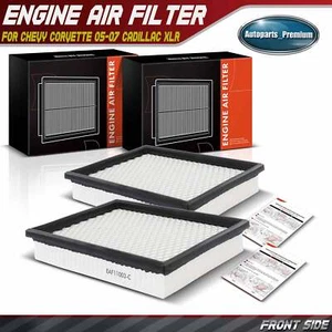 2x New Engine Air Filter for Chevrolet Corvette 2005-2007 Cadillac XLR 2006-2009 - Picture 1 of 8