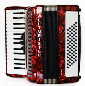NEW Weltmeister Rubin Piano Accordion 60 Bass Lightweight for Beginners Children - Picture 1 of 7