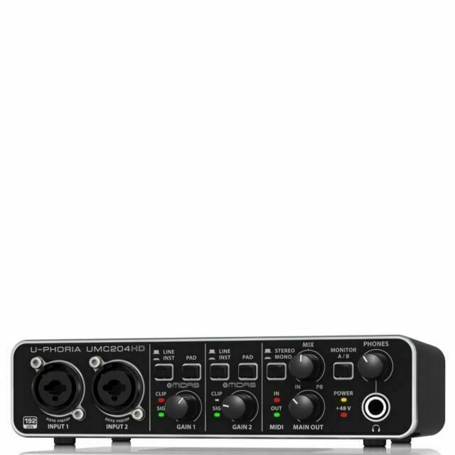 Behringer UMC204HD U-phoria USB Audio Interface