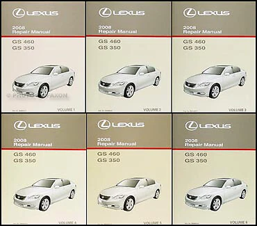 Руководство по ремонту 2008 Lexus GS 350 GS460 6 томов набор GS350 460 сервисное обслуживание изготовитель оборудования - Изображение 1 из 4