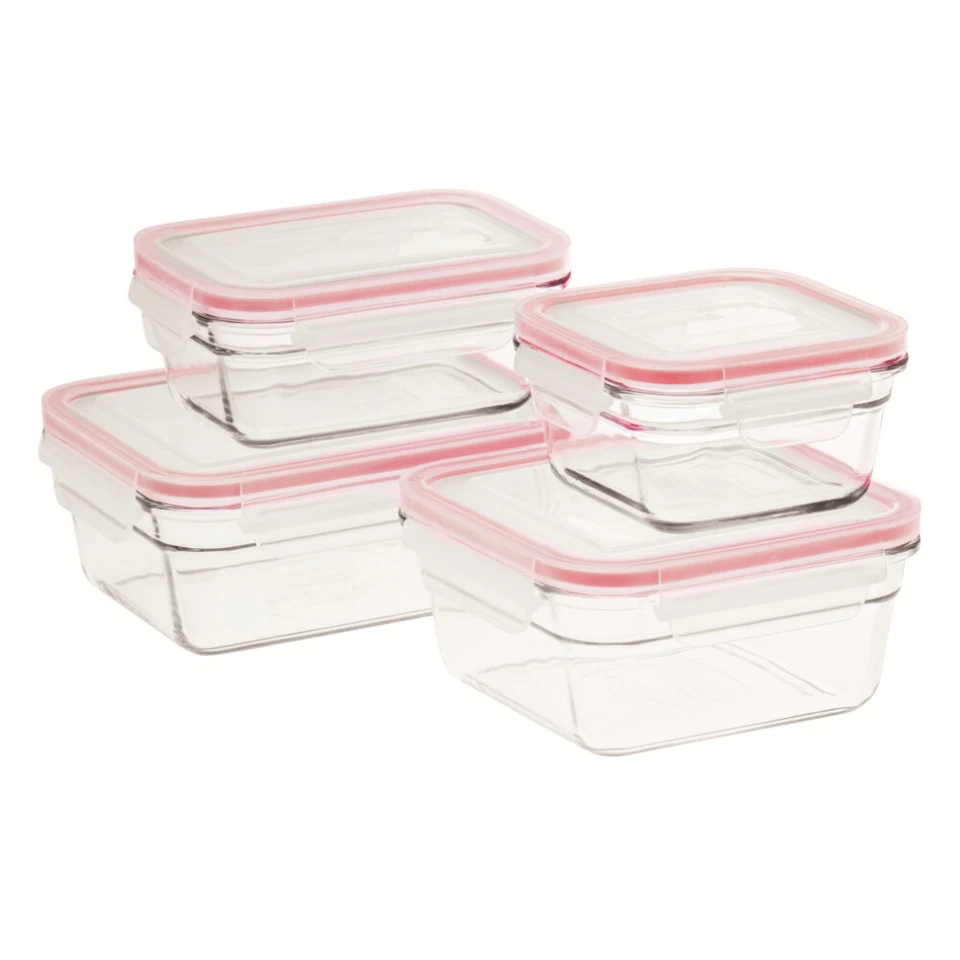 Glasslock 4 Piece Oven Safe Storage Container Set w/ Lid 4pc - 28084 - Image 1 of 1