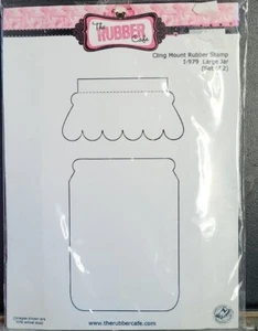 GRANDE TIMBRO JAT NON MONTATO IL CAFFÈ IN GOMMA ATTACCO TIMBRO IN GOMMA I-979 - Foto 1 di 2