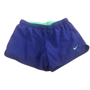 Nike Dri-Fit Laufshorts royal lila & neongrün Damen Gr. Medium - Bild 1 von 4