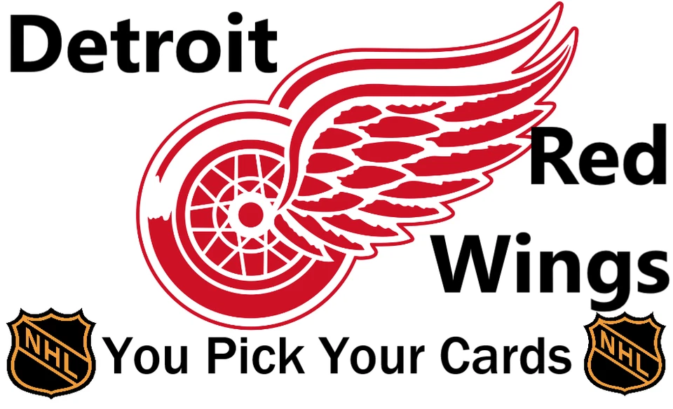 You Pick Your Cards - Detroit Red Wings Team - NHL Hockey Card Selection - Image 1 of 1