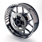 For Suzuki Bandit GSF 1250 07-18 17 16 17" Rim Wheel Stickers Decals GP02 White