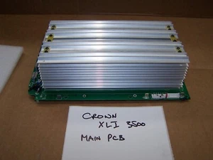 Crown XLI 3500 Amplifier Main Board PCB - Use for Parts - Try to Fix - Picture 1 of 2