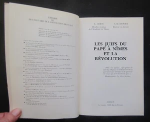 Les Juifs du Pape a Nimes et la Révolution - Lucien Simon - Picture 1 of 3