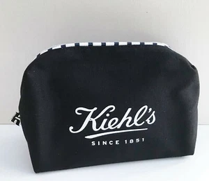 Kiehl's Black Makeup Cosmetics Bag, Travel Toiletry Pouch, Brand New! - Bild 1 von 6