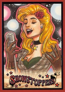 DC Comics Bombshells III 3 SHOWSTOPPERS Insert Card SH1 / BLACK CANARY
