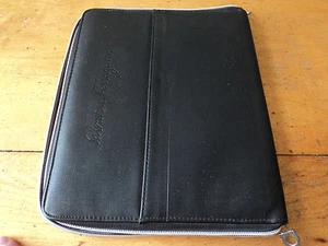 iPad Case Salvatore Ferragamo Black Textured Leather - Picture 1 of 7