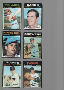 1971 Topps Baseball High Number Cards Lot D (644-752) - Picture 1 of 2