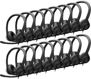 Logitech H390 Wired Headset for PC/Laptop, Stereo Headphones - 16 PACK - NEW… - Picture 1 of 11
