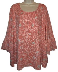 Catherines Lined Multicolor Stretchy Blouse Top Size 4X 30/32W - Picture 1 of 3