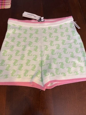 Suéter JUICY COUTURE Crema Soda Ácido Manzana Monograma Tejido Corto tiro alto Talla Mediana Foto 1 de 4