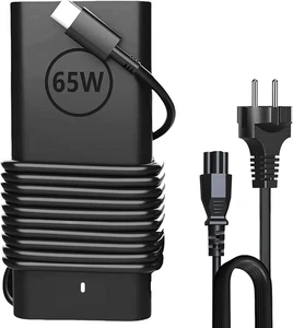 Nuovo 65W Dell Caricabatterie Laptop,65W USB C Caricabatterie per Dell Latitude - Foto 1 di 12