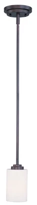Maxim 90030 1-Light 4"W Pendant From The Deven Collection - Image 1 of 4