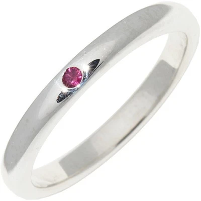 TIFFANY & Co. Ring SV Ruby 1P Elsa Peretti Stacking Band - Image 1 of 4
