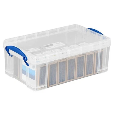 MARKTDISCOUNT Really Useful Box Aufbewahrungsbox 5,0 l transparent 34,0 x 20,0 x 12,5 cm