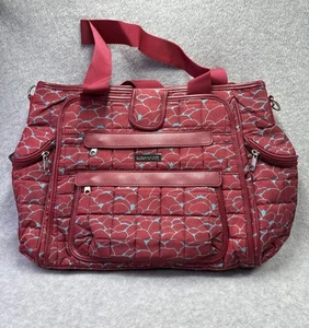 Infant Diaper Bag Inside/Outside Pockets 17" Adj Strap Changing Pad Kalencom - Picture 1 of 12