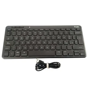 Klawiatura Bluetooth Trust Lyra, włoski układ QWERTY, bezprzewodowa, czarna B- - Zdjęcie 1 z 7
