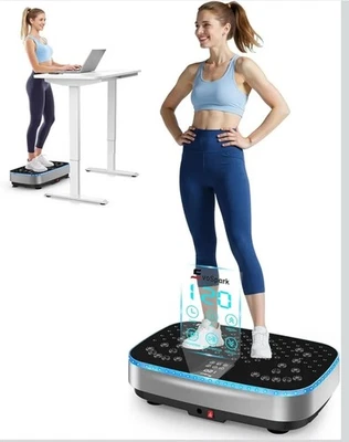 Vibrationsplatte, EvoSpark Vibrationsplatte Heimtrainer mit 9 LED Licht... - Bild 1 von 4